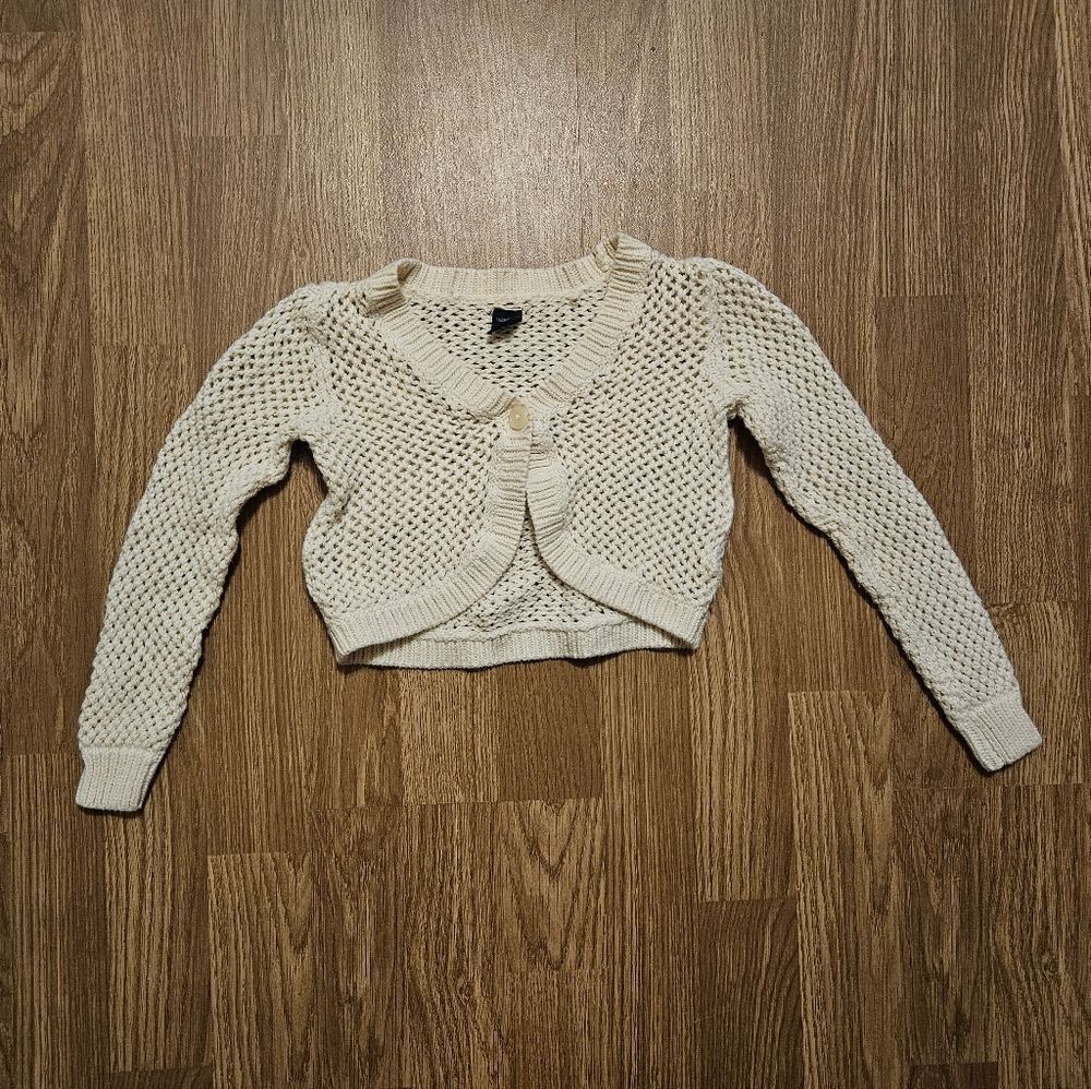 Baby Gap Beige Open-Knit Cardigan Size 4T